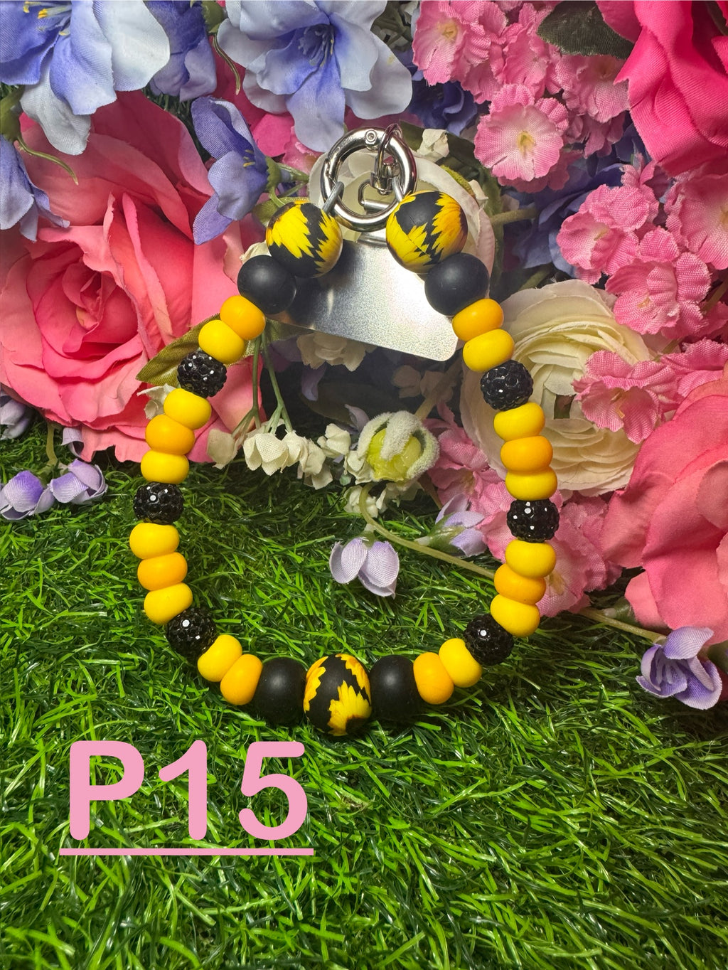 Phone charms w/metal 360 phone tab