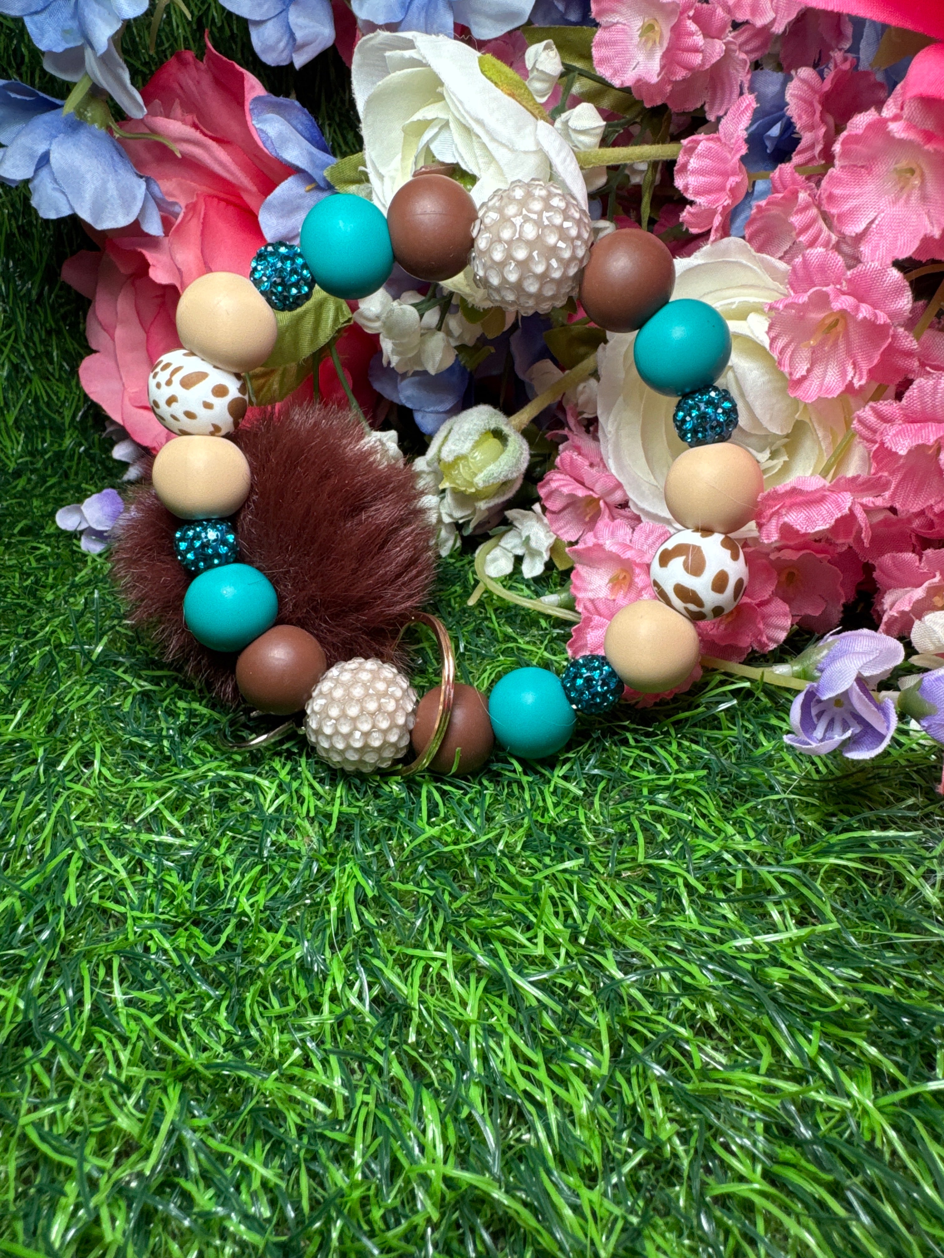 Western Chocolate wristlet