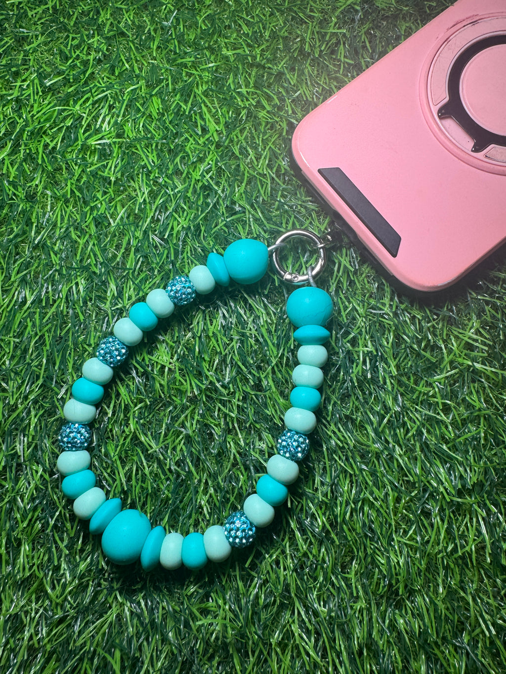 Phone charms w/metal 360 phone tab