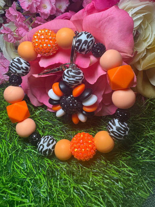 Bright sass 2n1 Flower/wristlet keychain