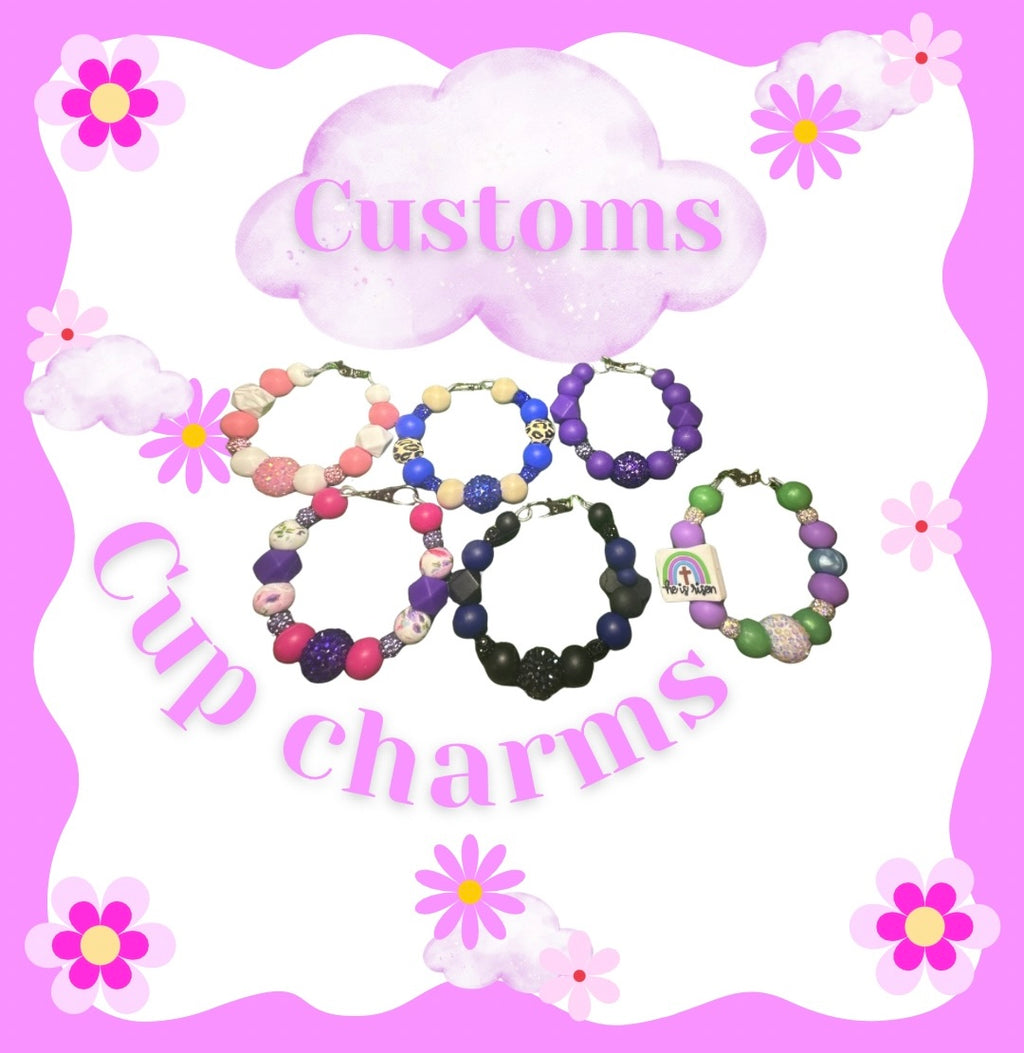 Custom cup charms/mini key chains
