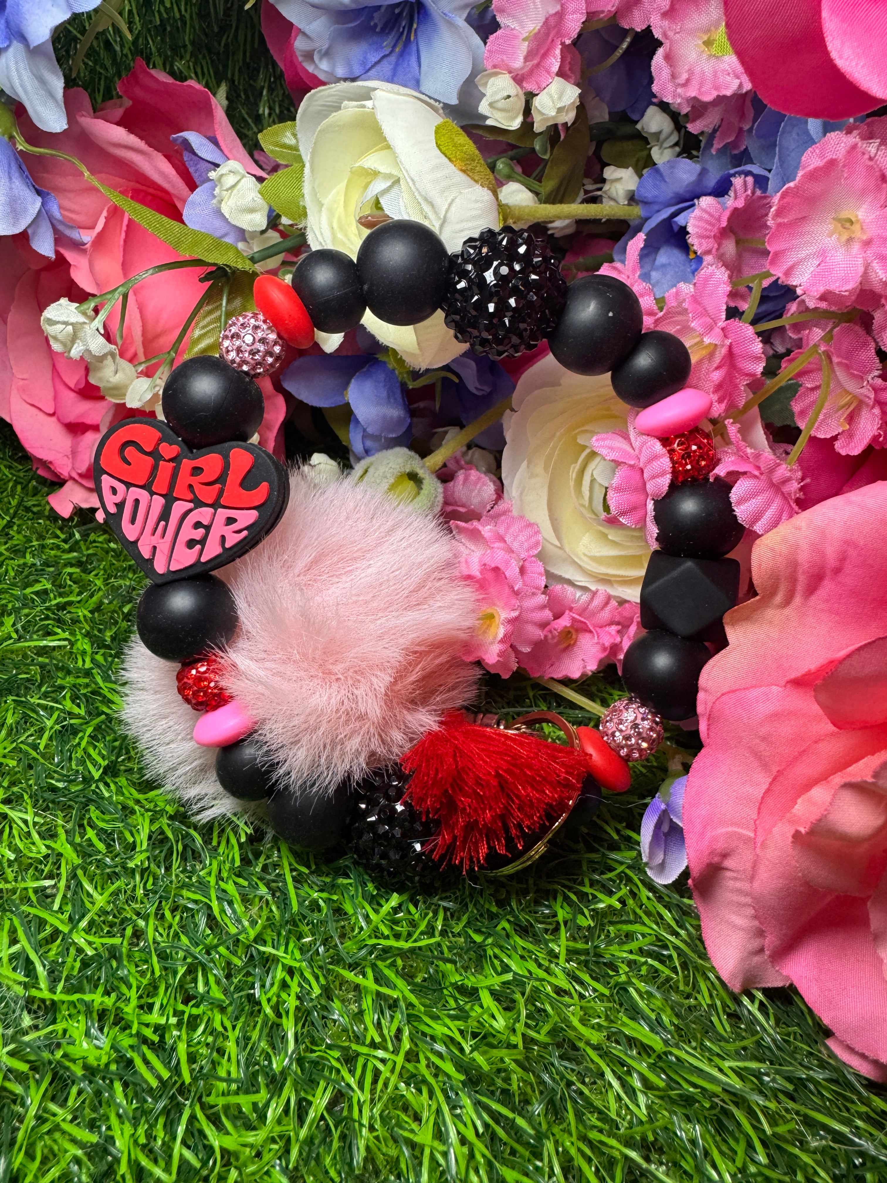 Girl power wristlet