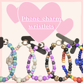 Phone charms w/metal 360 phone tab