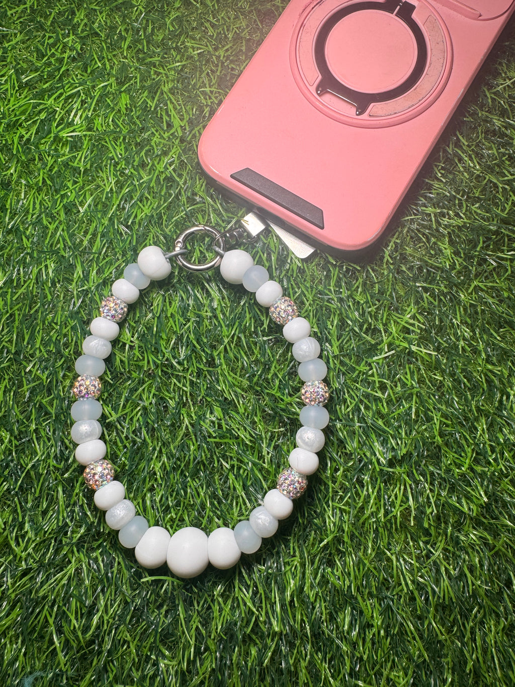 Phone charms w/metal 360 phone tab