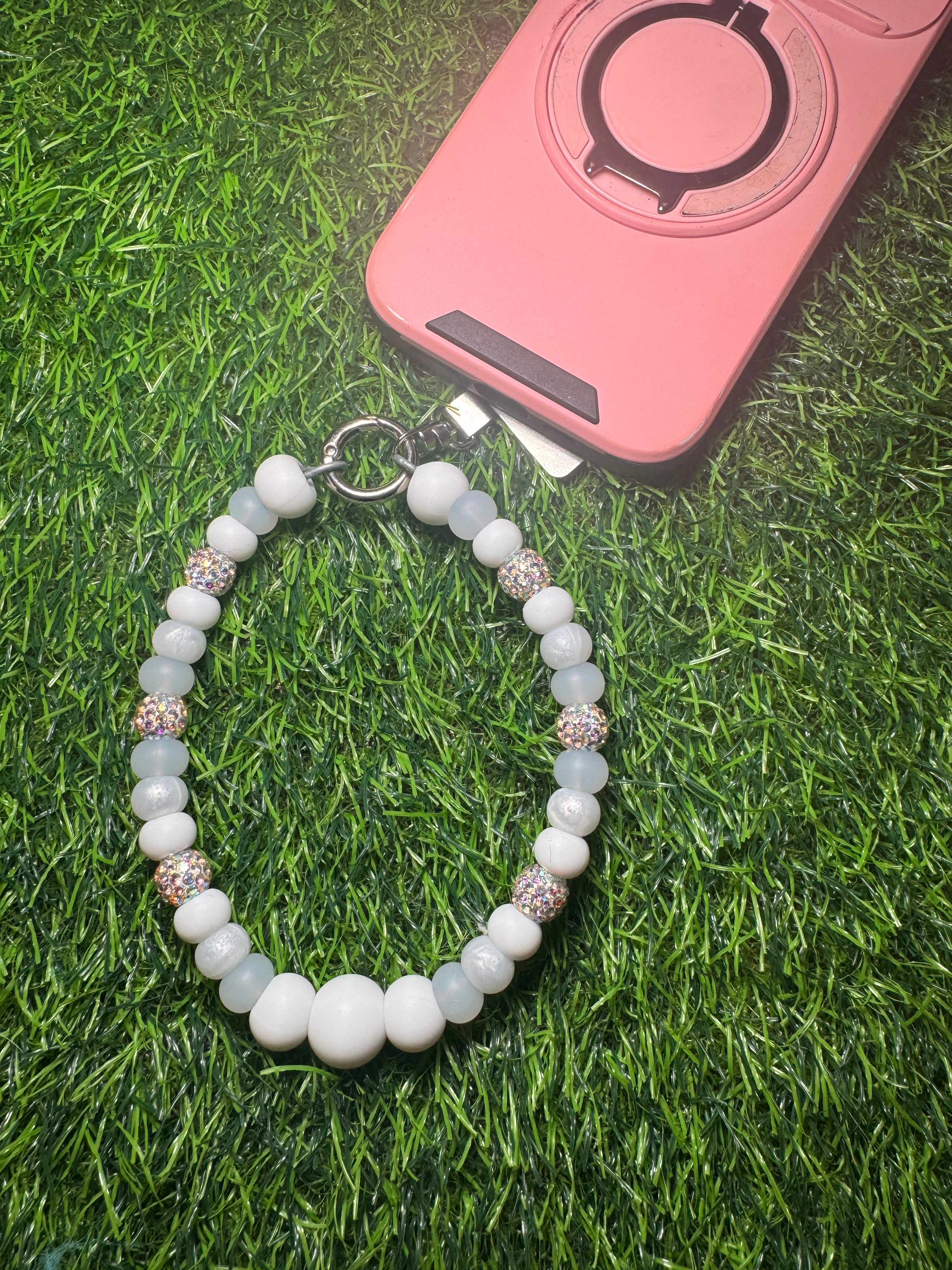 Phone charms w/metal 360 phone tab