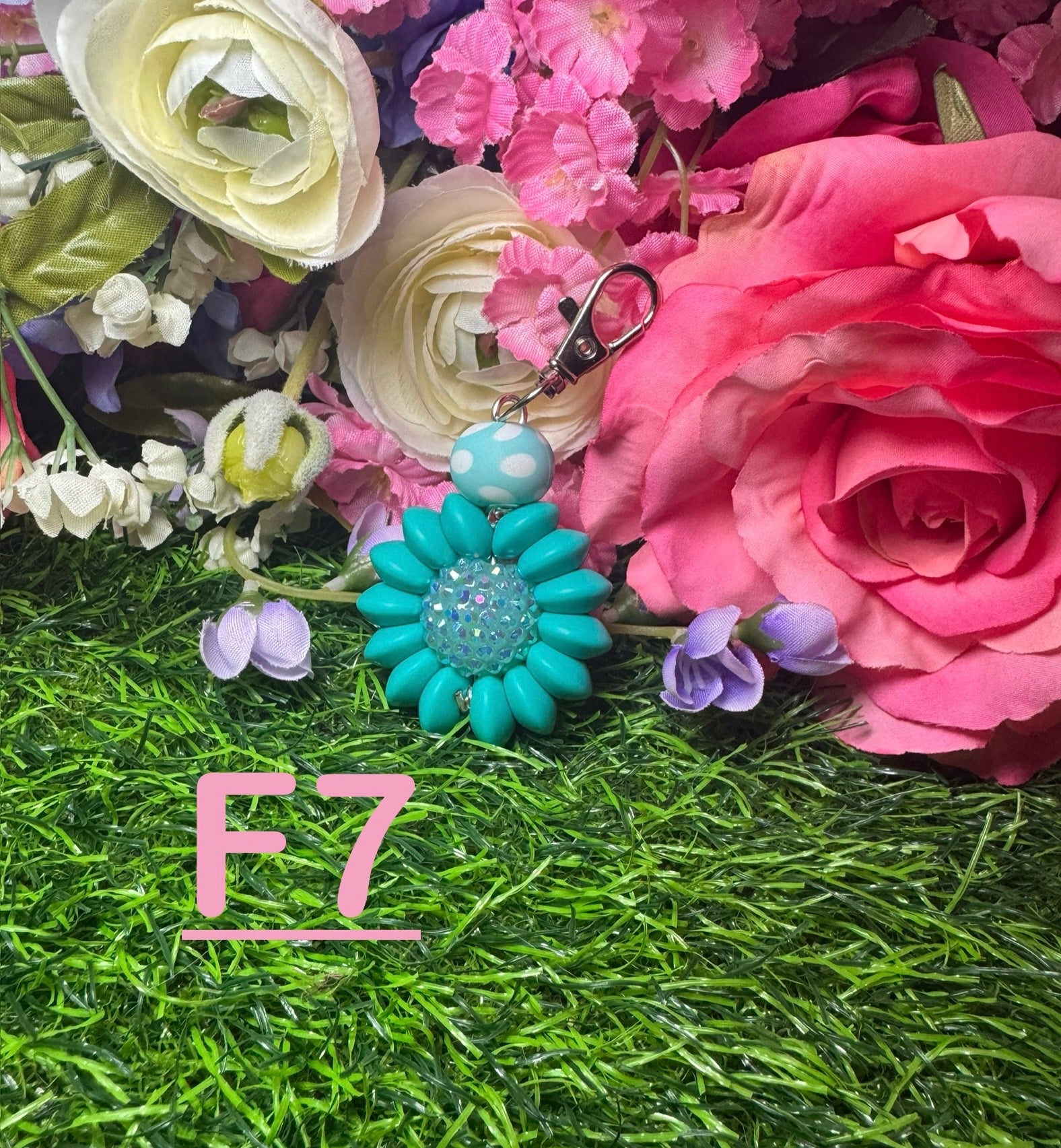 Flower Posie keychains