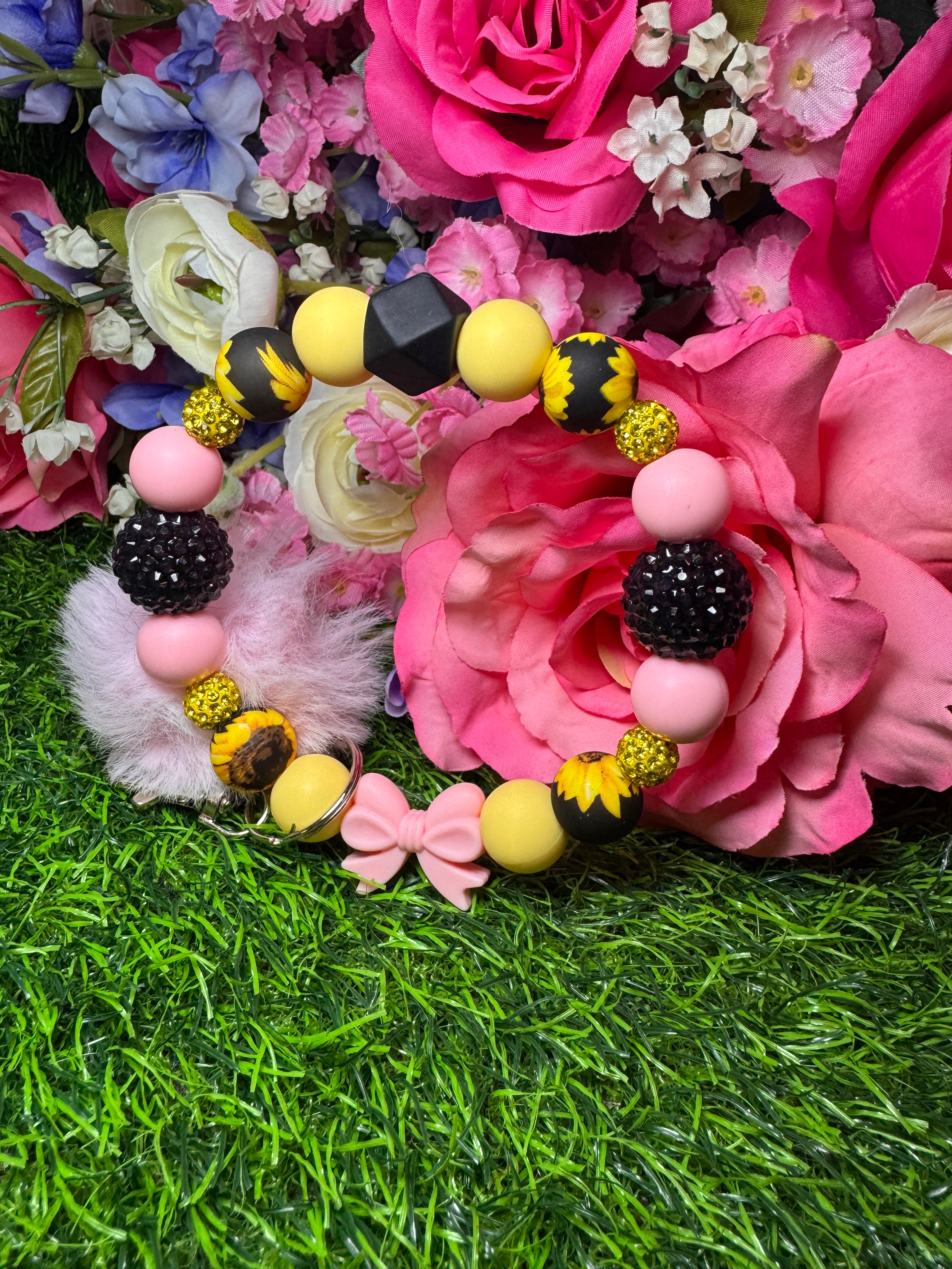 Girly Sun bloom wristlet