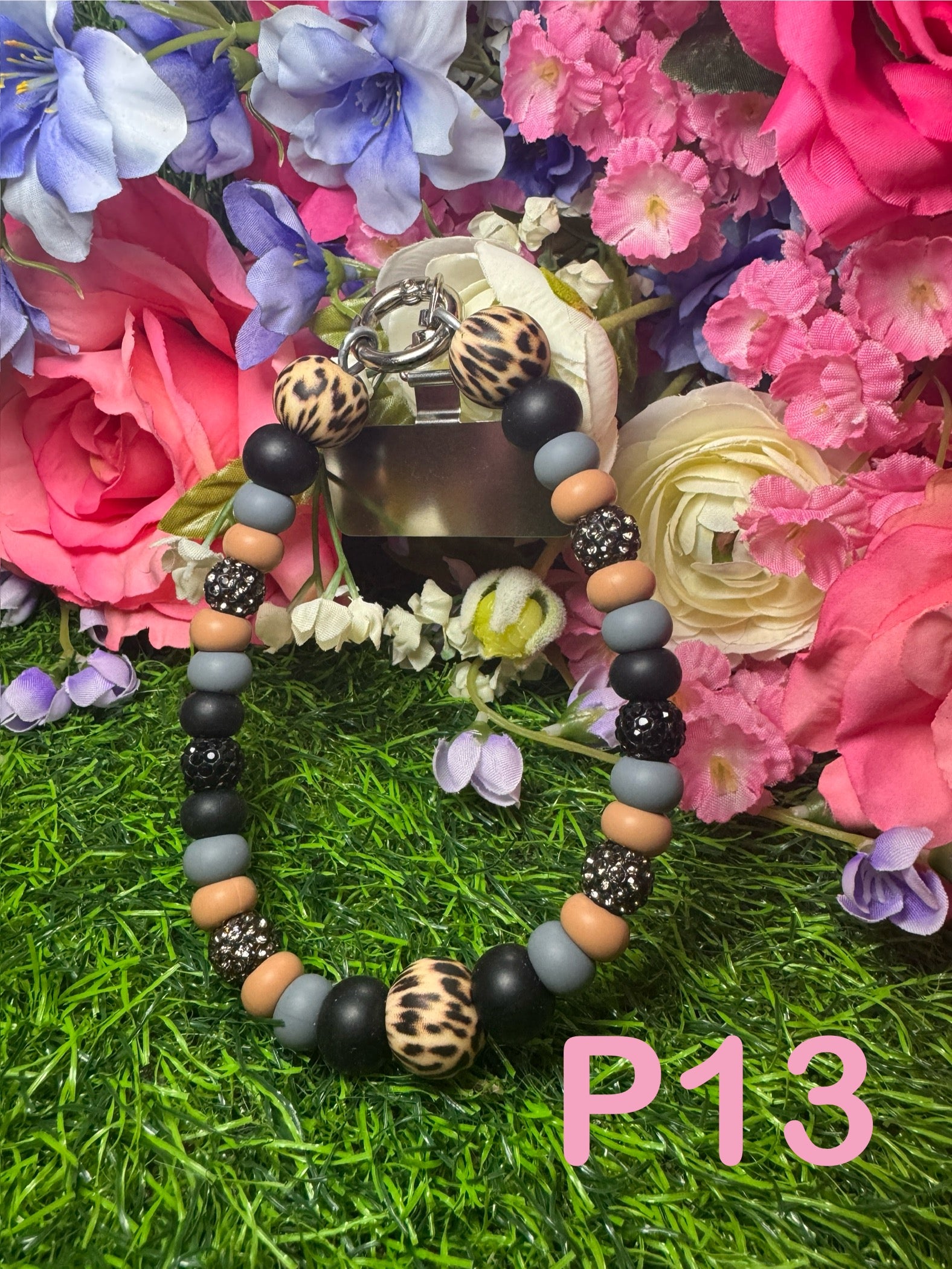Phone charms w/metal 360 phone tab