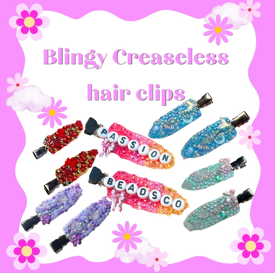 Blingy Creaseless hair clips