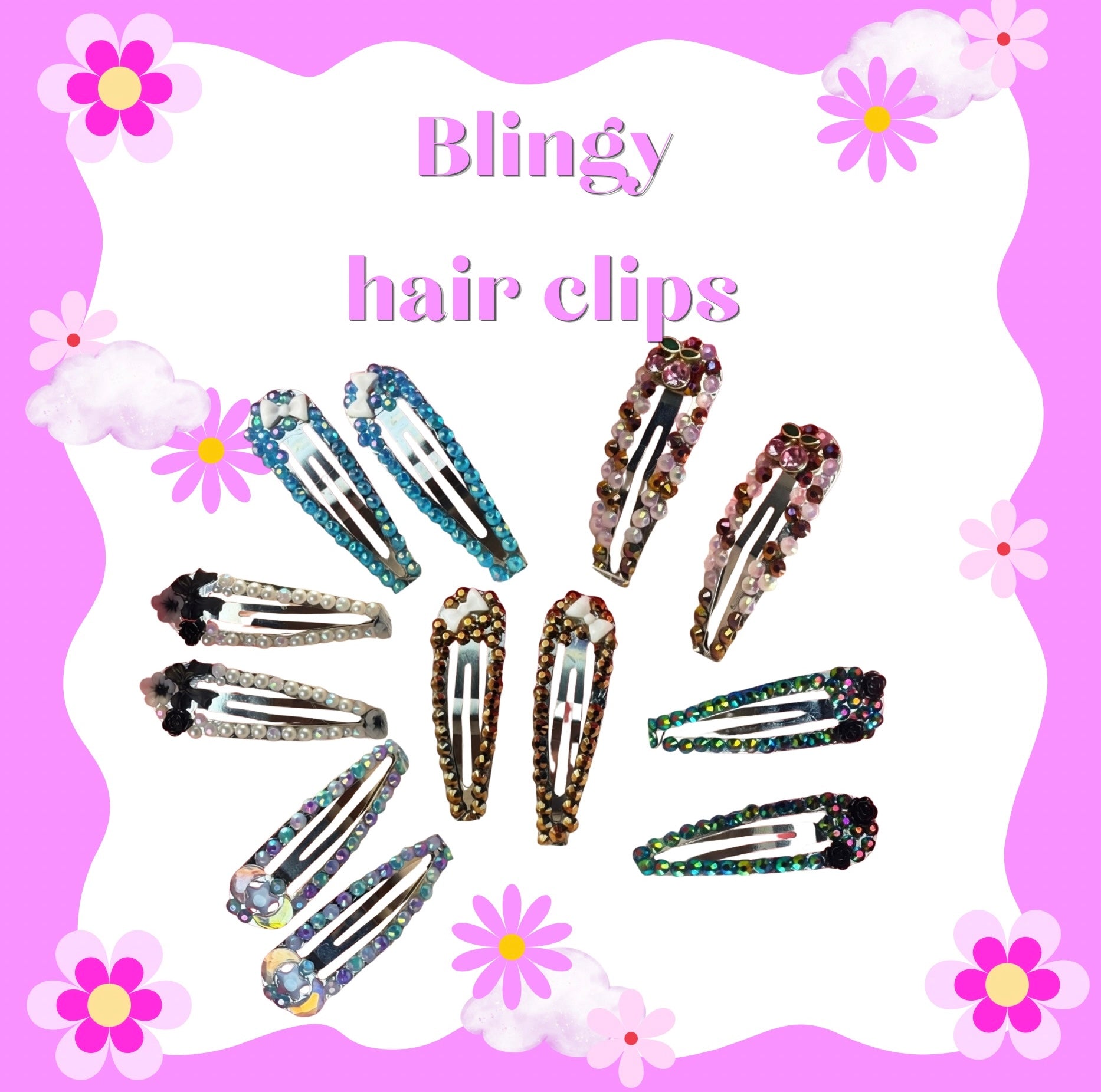 Blingy Hair Clips