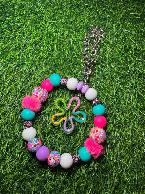 Cotton candy bloom car hanger