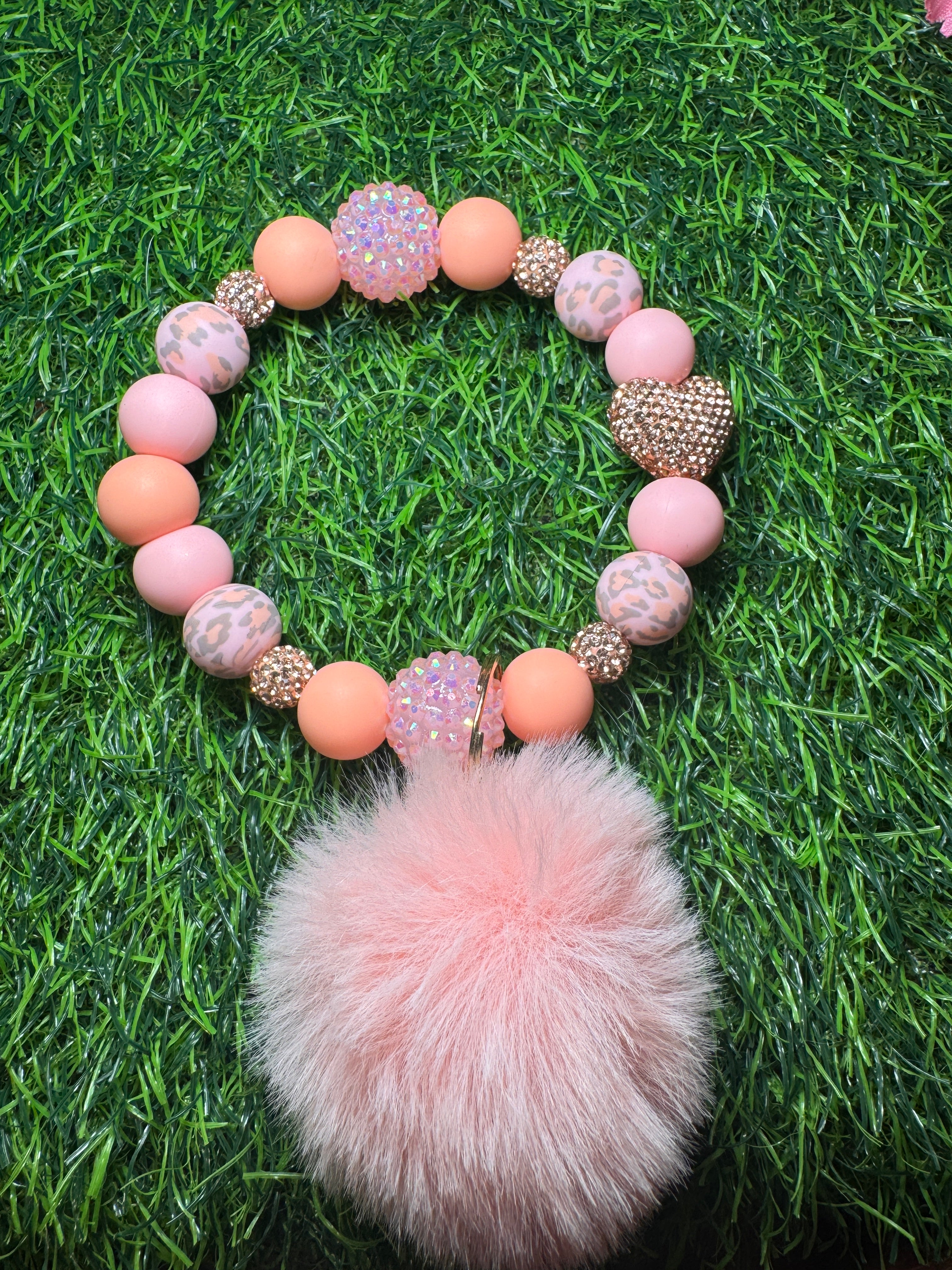 Peachy sass wristlet