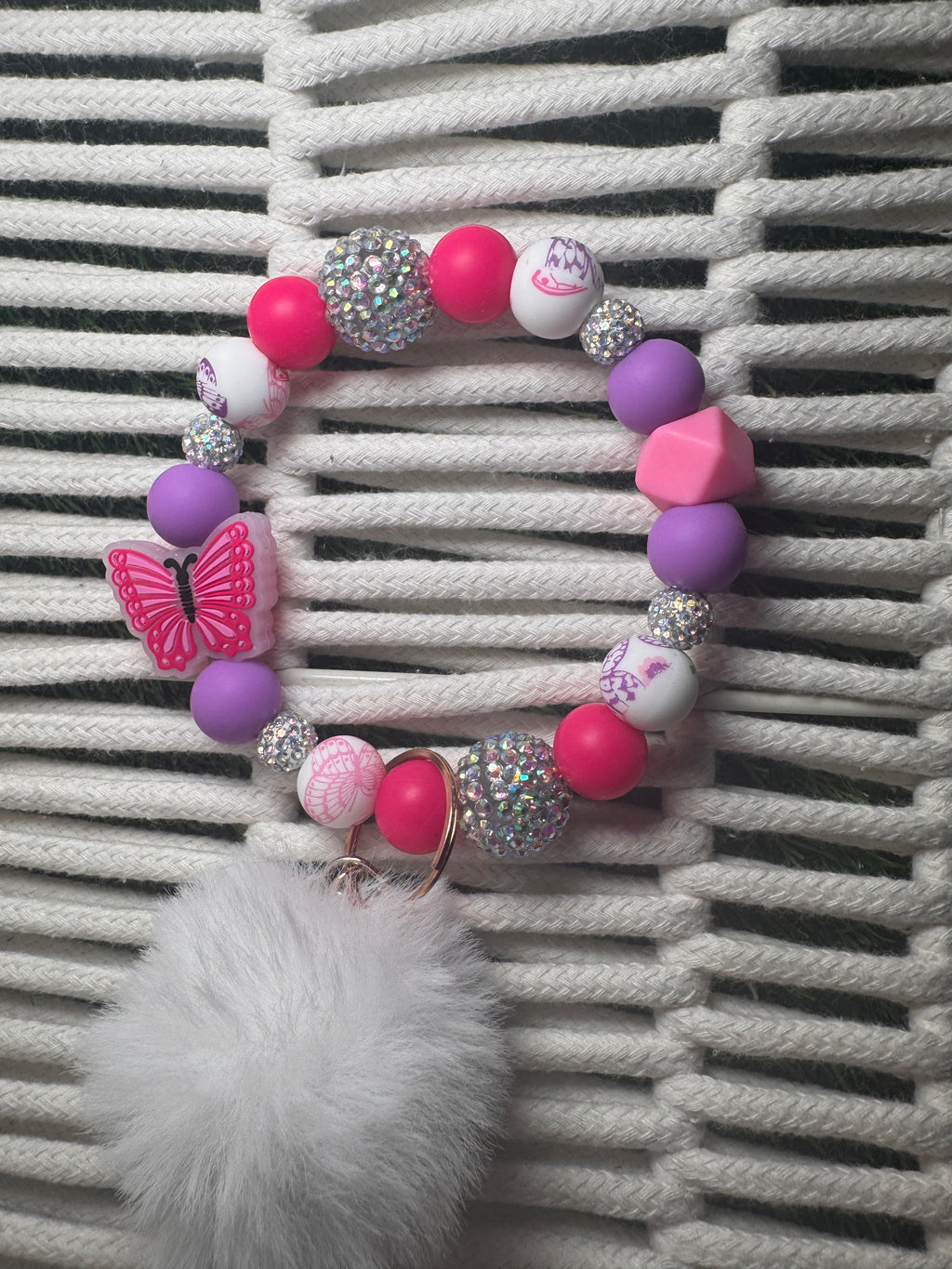 Girly flutters wristlet