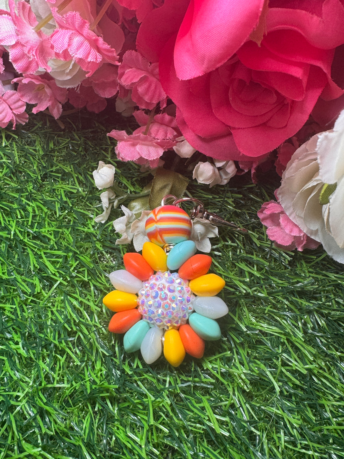 Flower Posie keychains