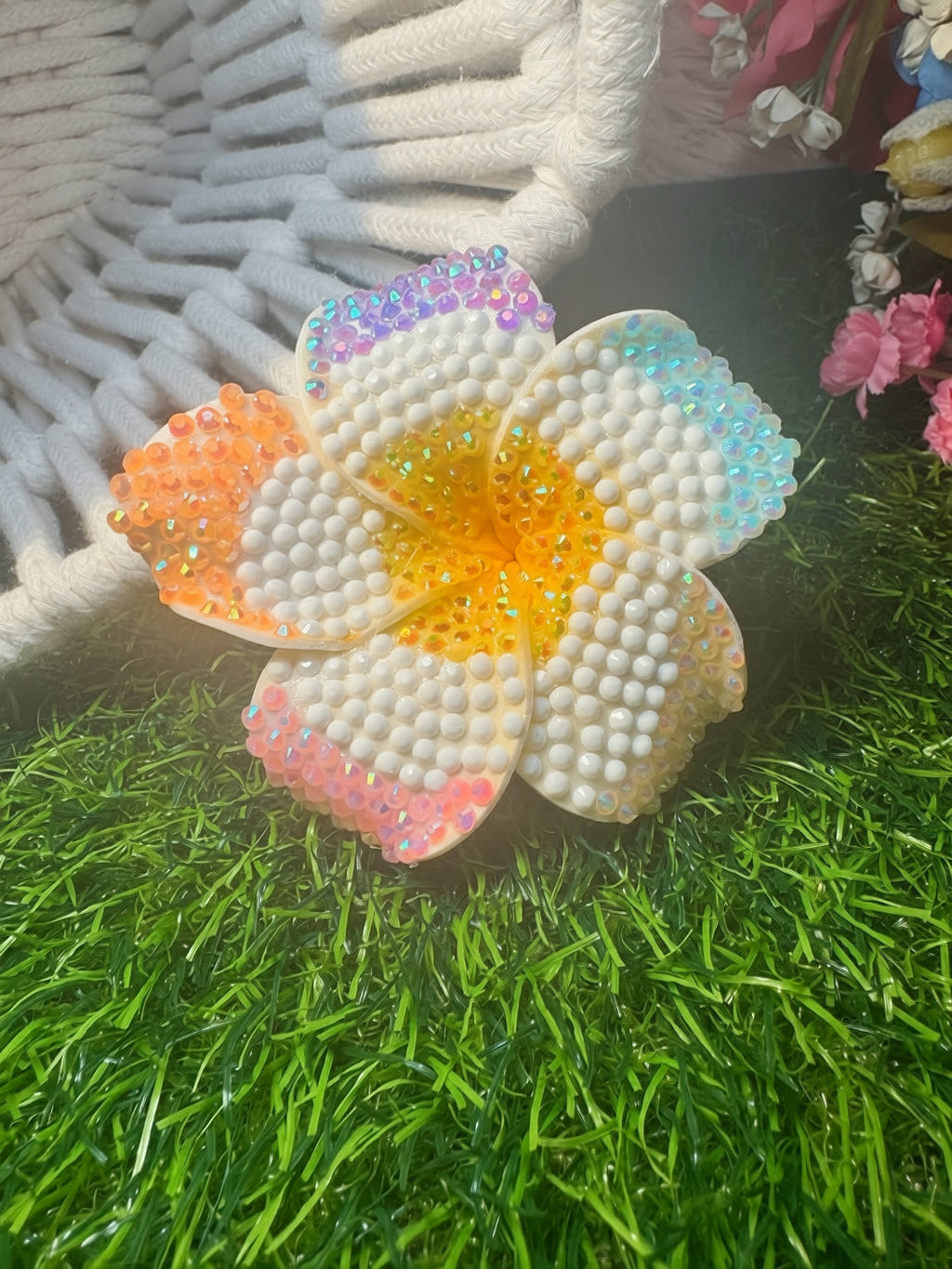 Flower hair clips